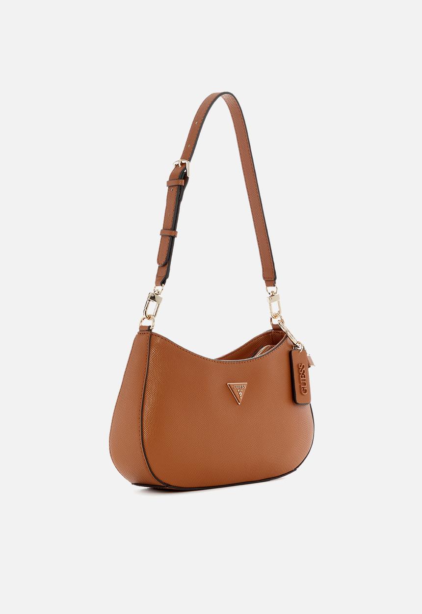 GUESS - Noelle Ii Top Zip Shoulder Bag - Brown