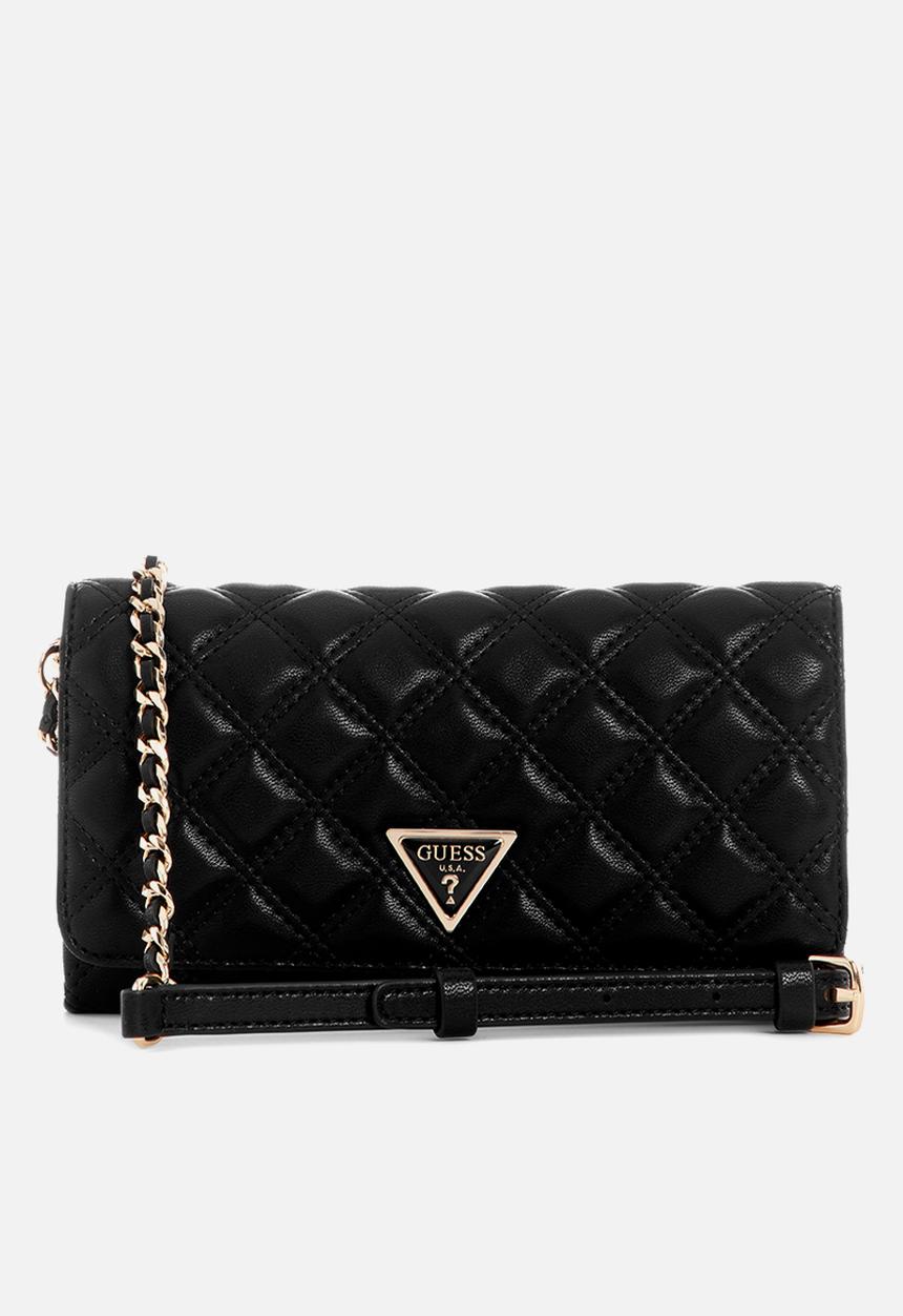 GUESS - Giully Crossbody Flap Organizer Bag-Black