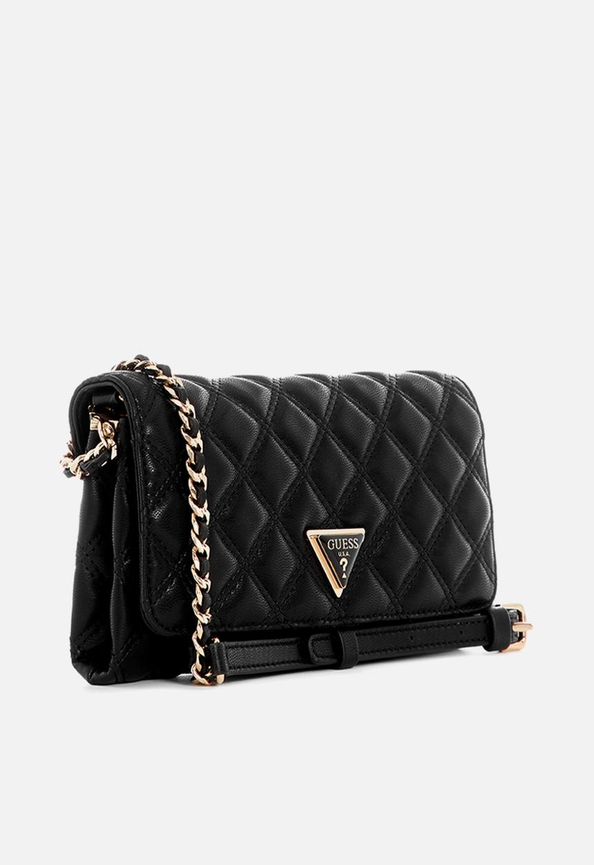 GUESS - Giully Crossbody Flap Organizer Bag-Black