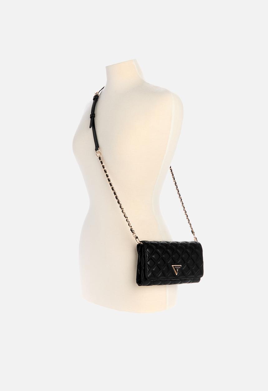 GUESS - Giully Crossbody Flap Organizer Bag-Black