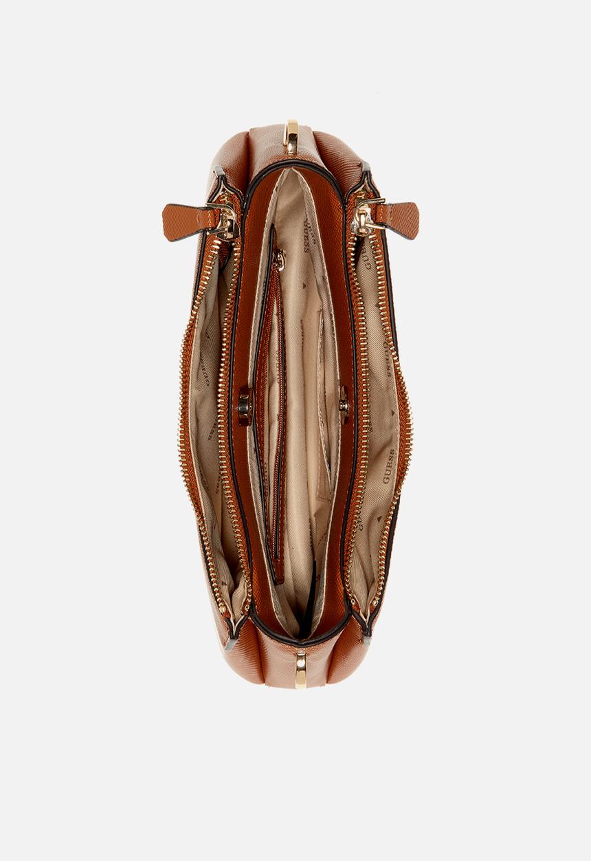 GUESS - Noelle Ii 3 Comp Crossbody Bag - Brown
