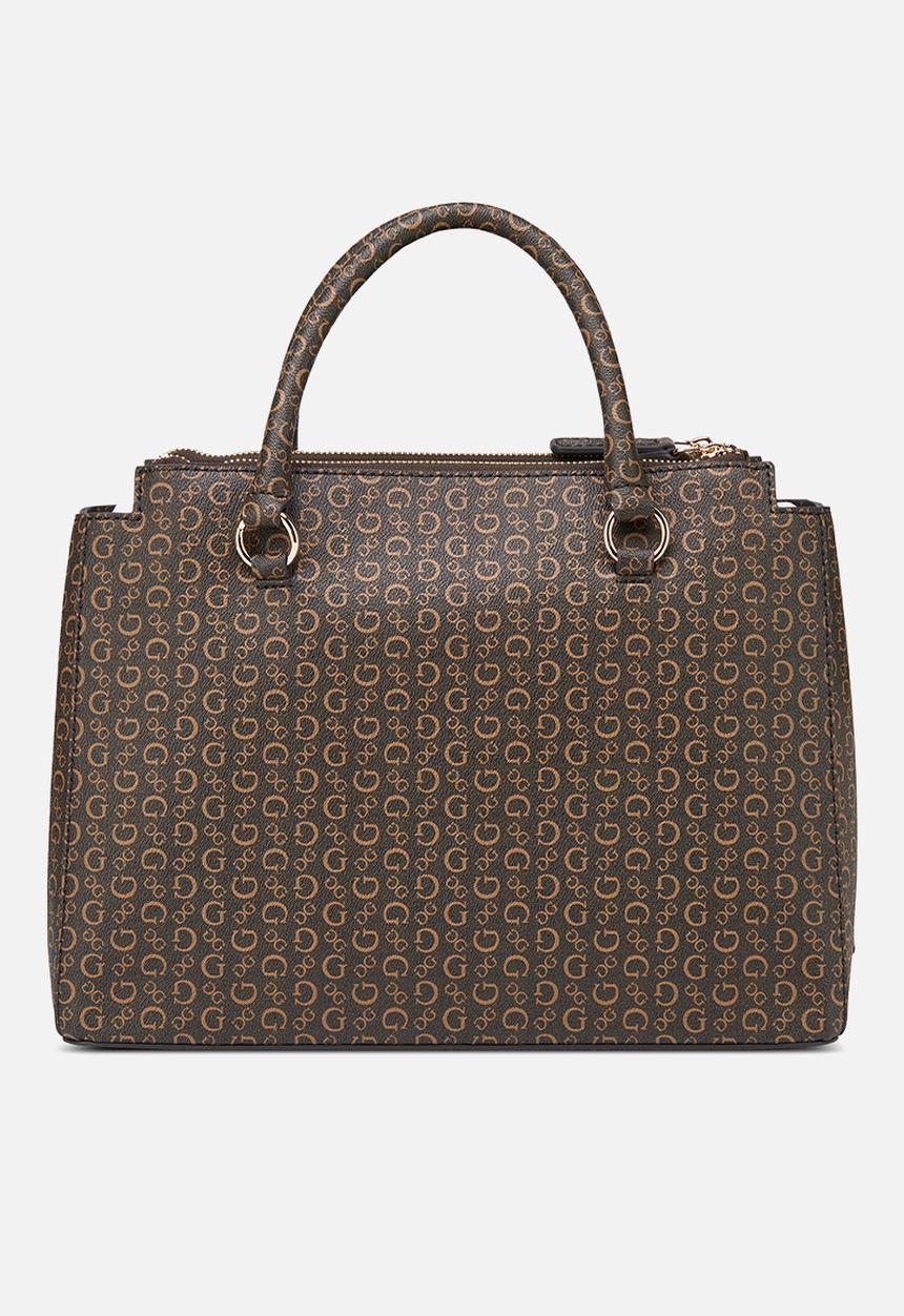 GUESS - Phyllis Satchel Bag- Brown