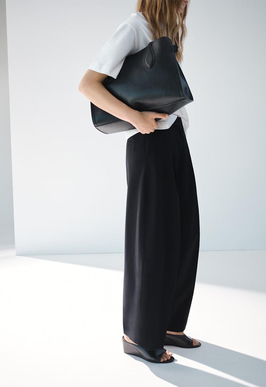 MANGO - Trousers julia -  black