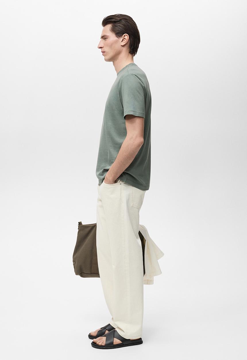 MANGO - Camiseta Cherlo - Khaki