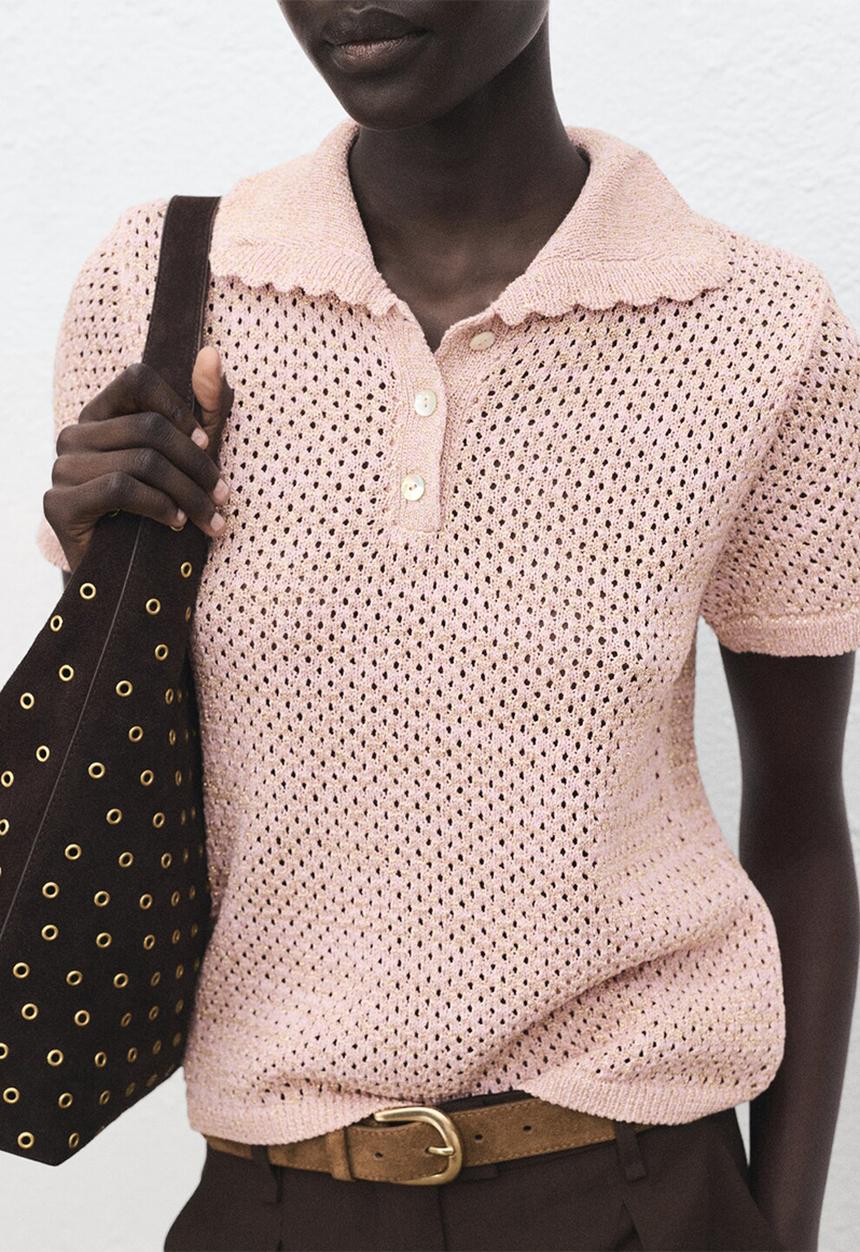 MANGO - Jersey limusin - light/ pastel pink