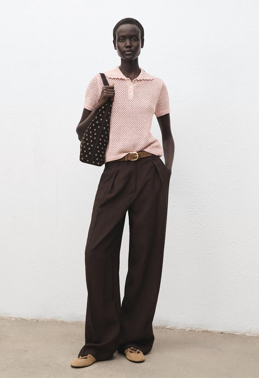MANGO - Jersey limusin - light/ pastel pink