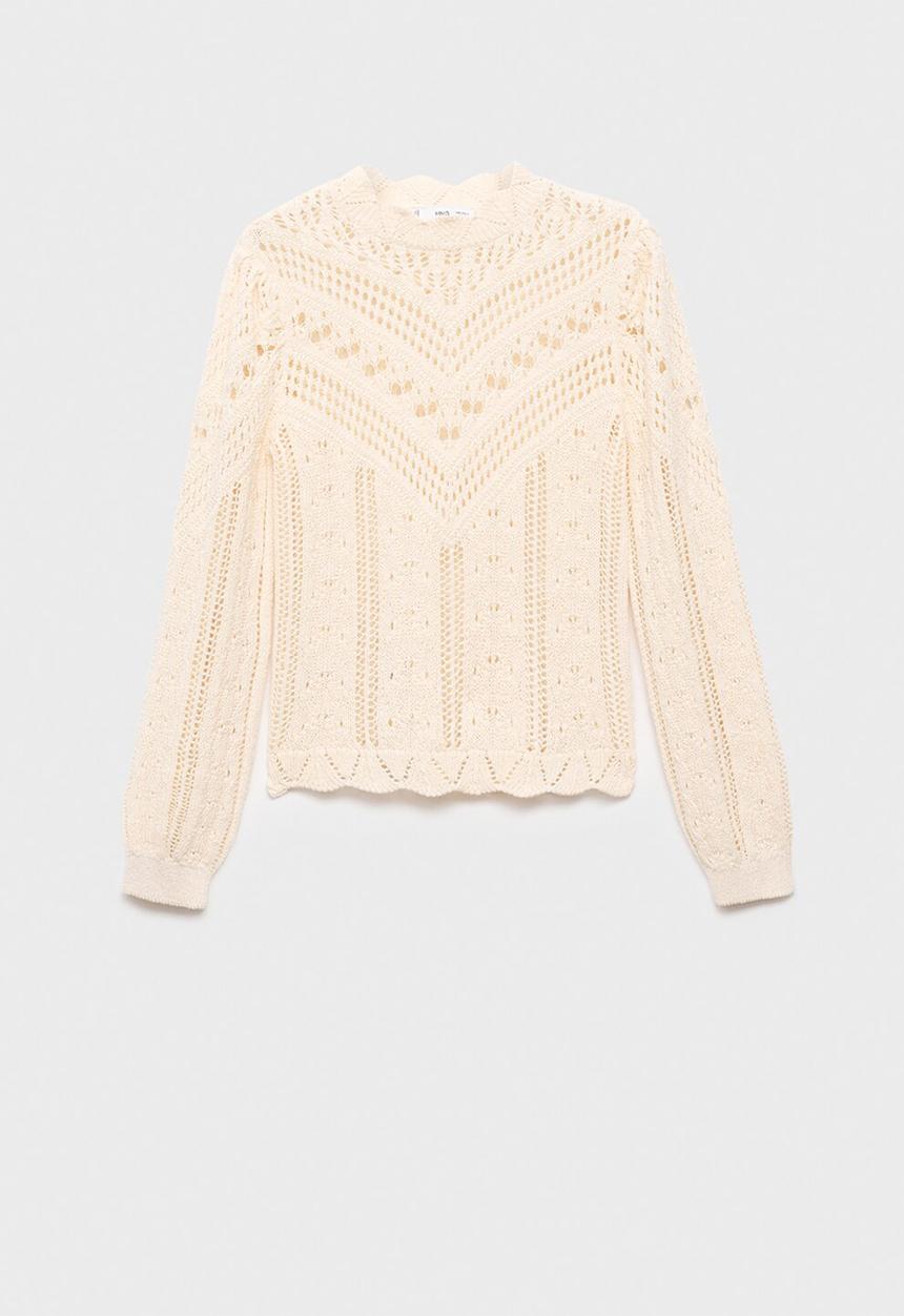 MANGO - Jersey espina - light beige