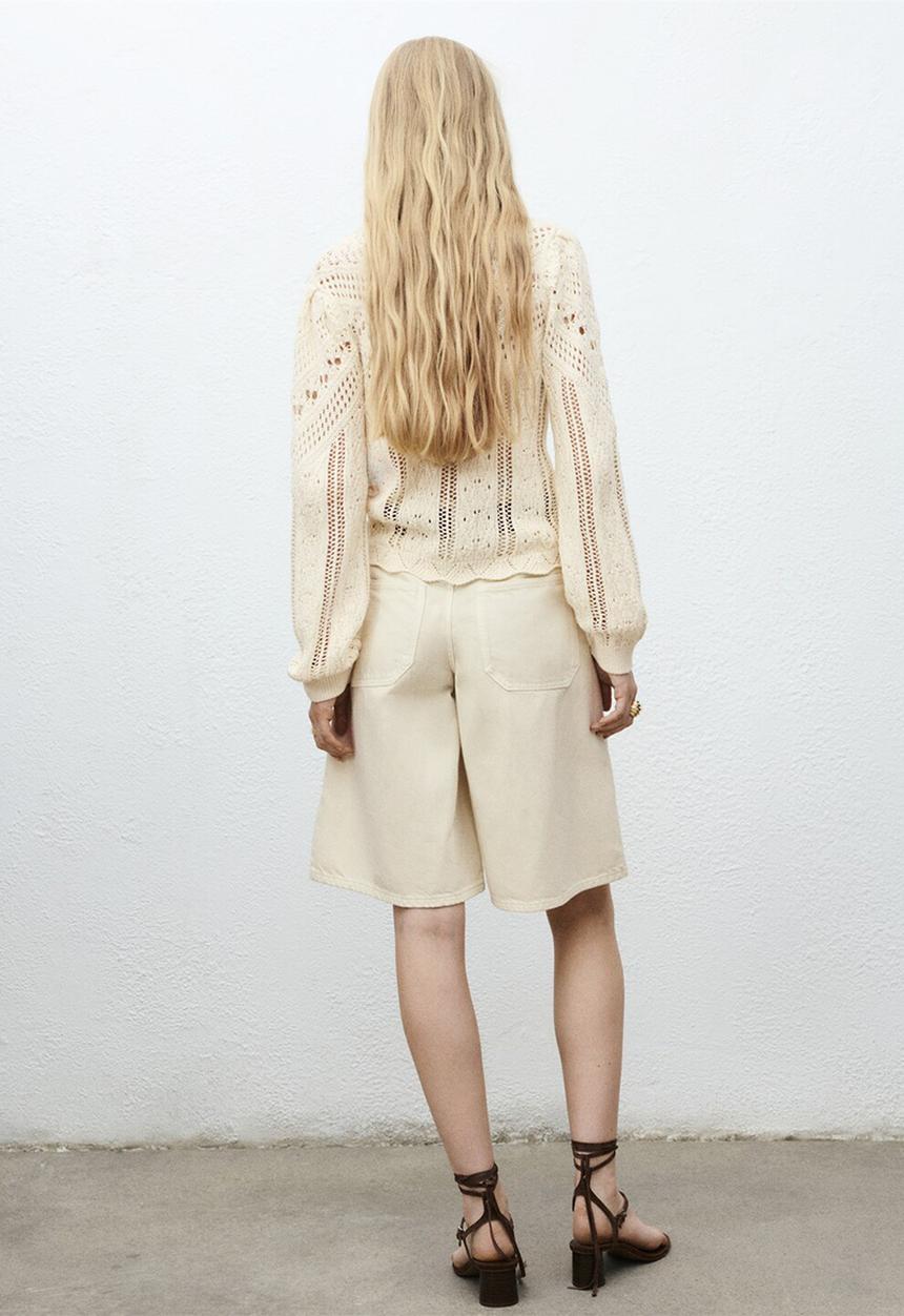 MANGO - Jersey espina - light beige