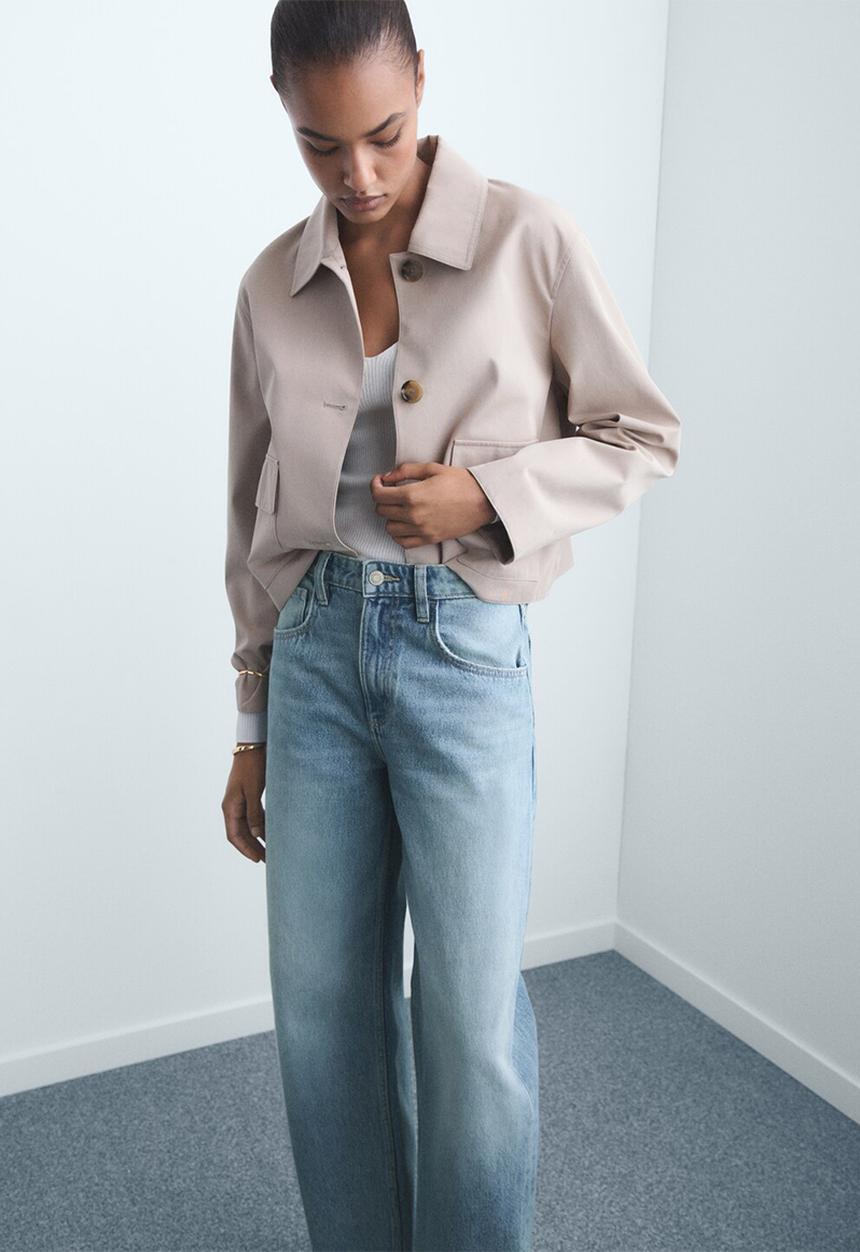 MANGO - Jeans bet - open-blue