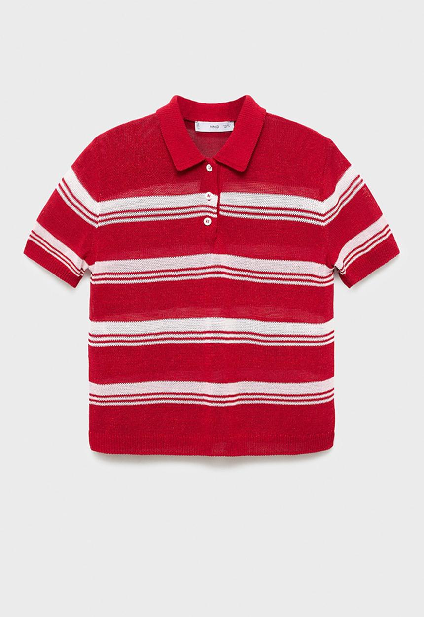 MANGO - Jersey polito - red