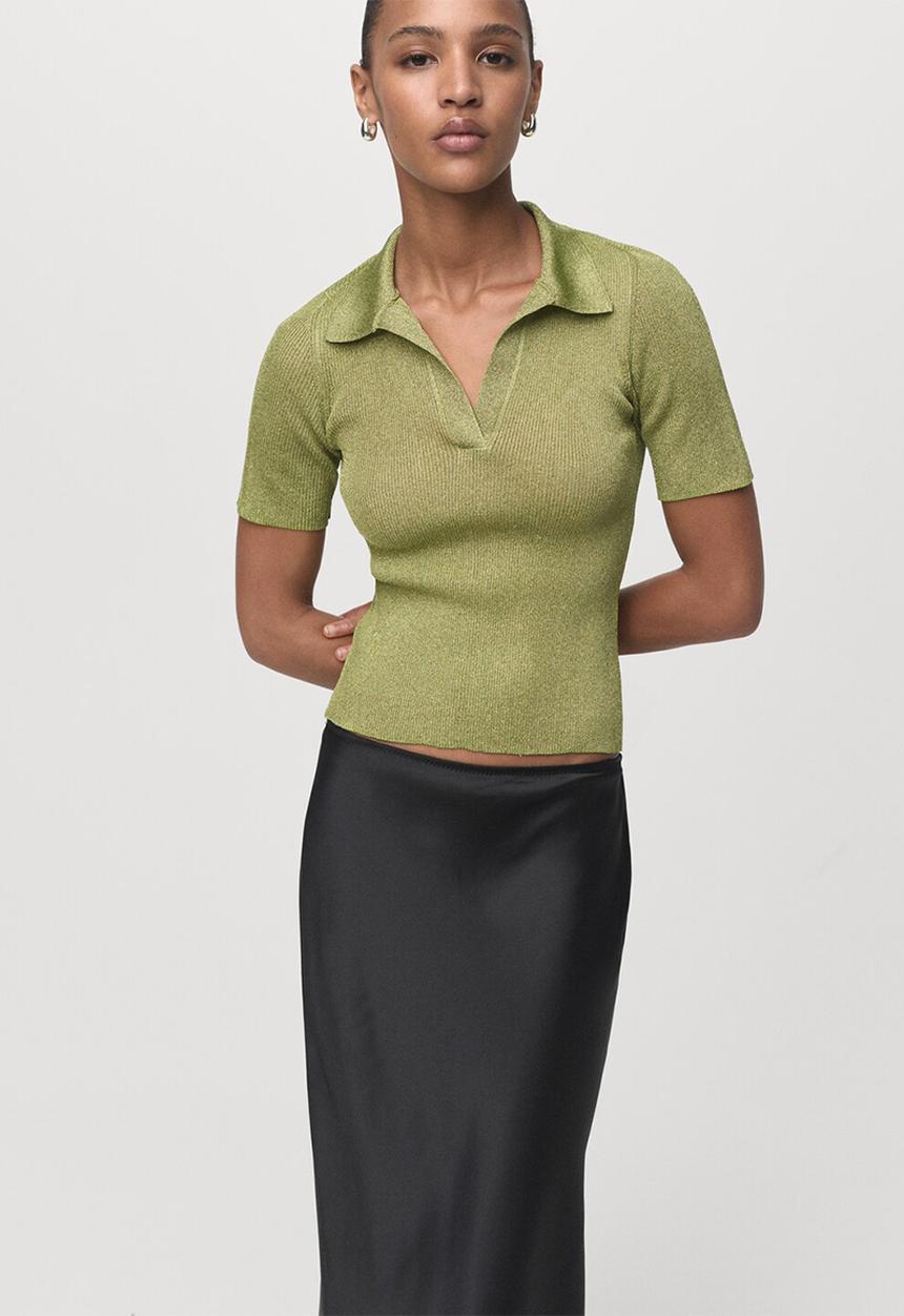 MANGO - Jersey tomaso - light/ pastel green
