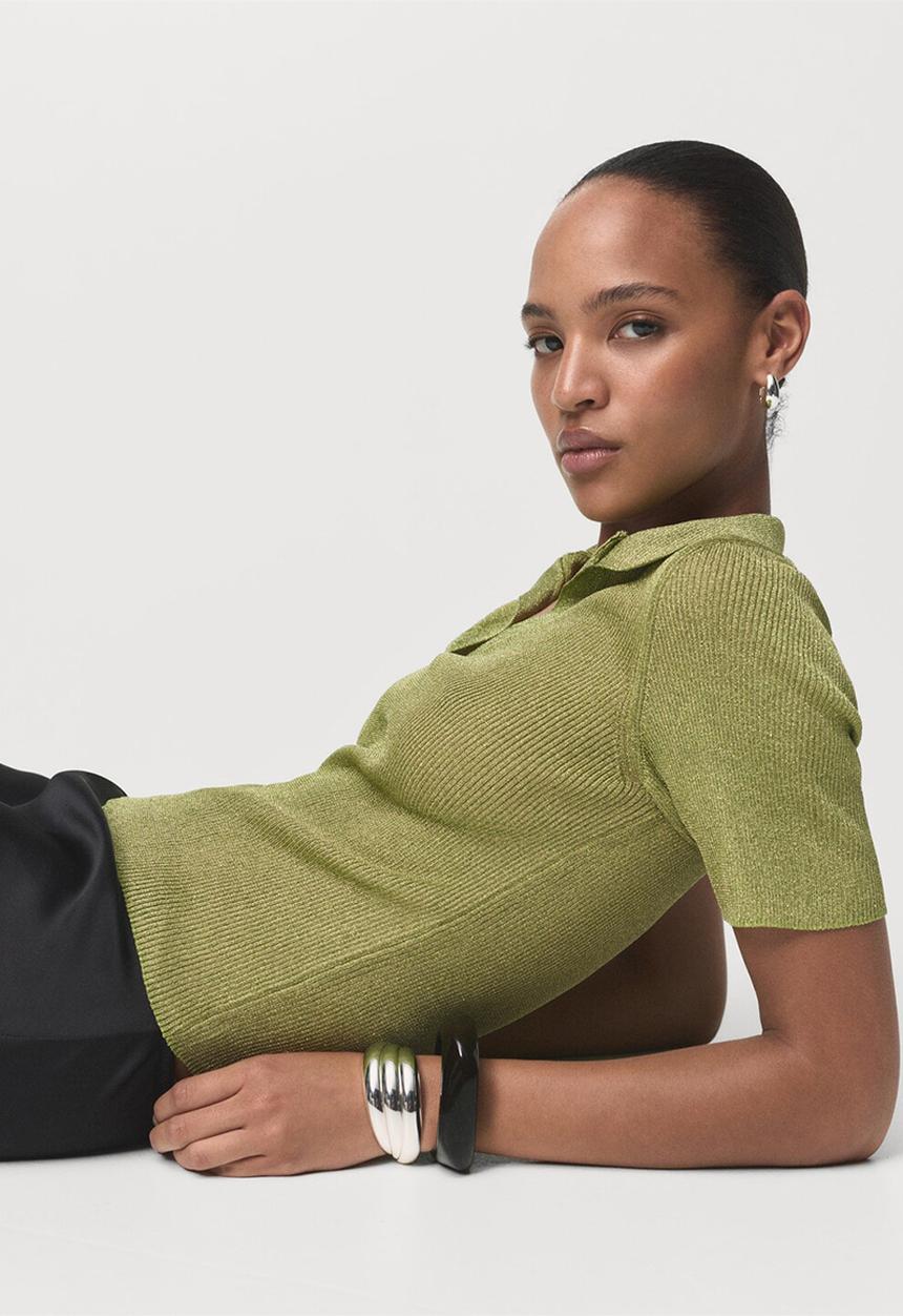 MANGO - Jersey tomaso - light/ pastel green