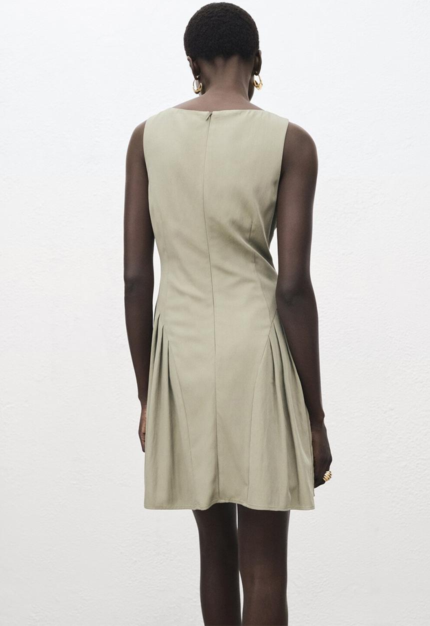 MANGO - Vestido sea - khaki