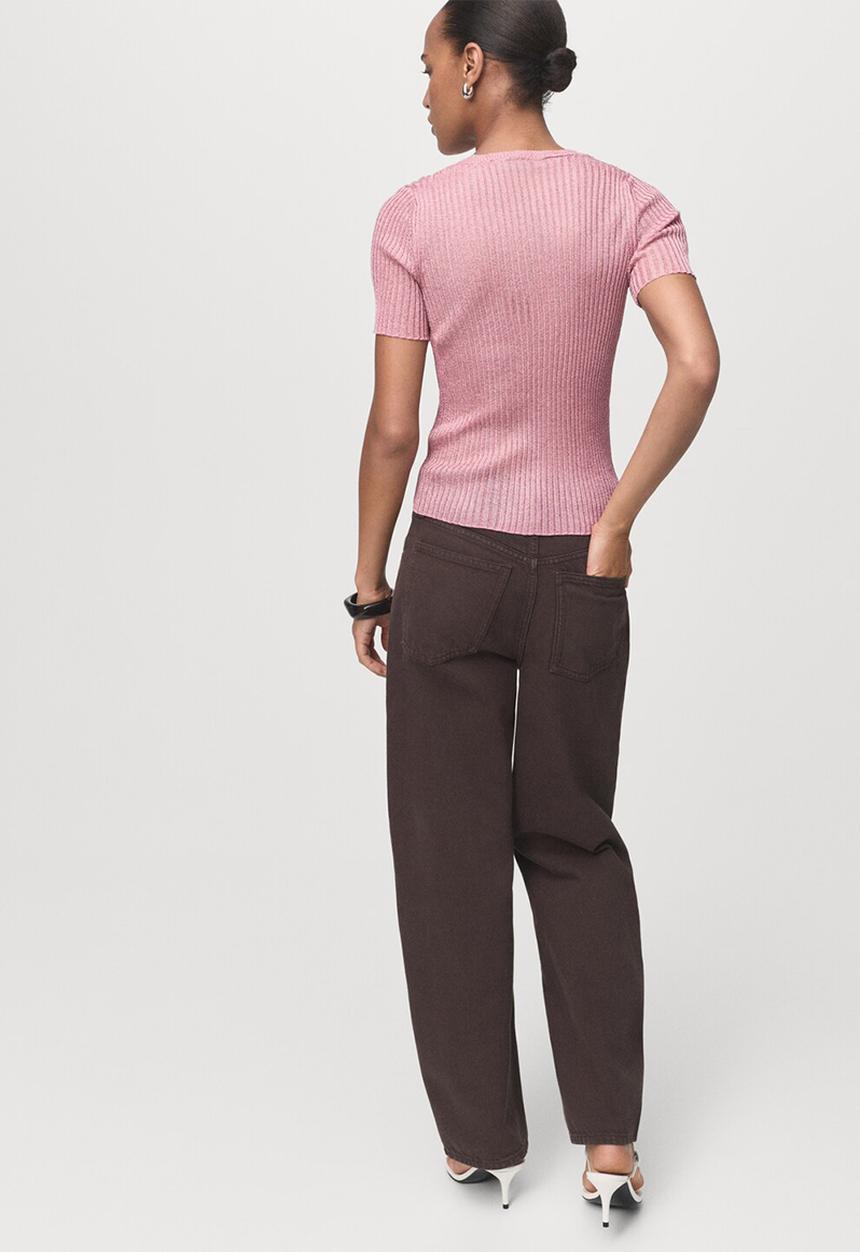 MANGO - Jersey tomaset - light pastel pink