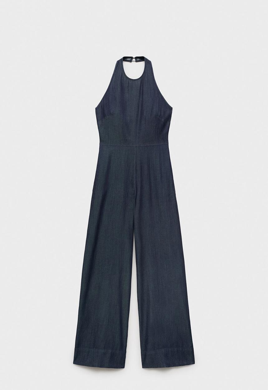 MANGO - Jumpsuit lua -  open blue
