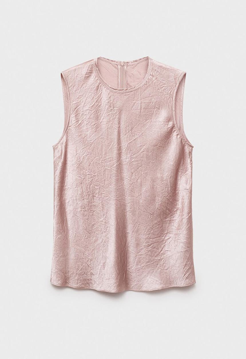 MANGO - Blusa raida - light pastel pink