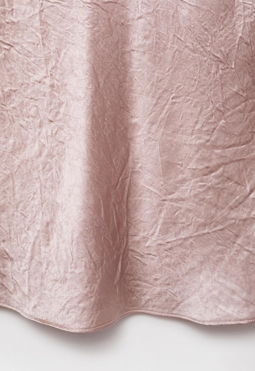 MANGO - Blusa raida - light pastel pink
