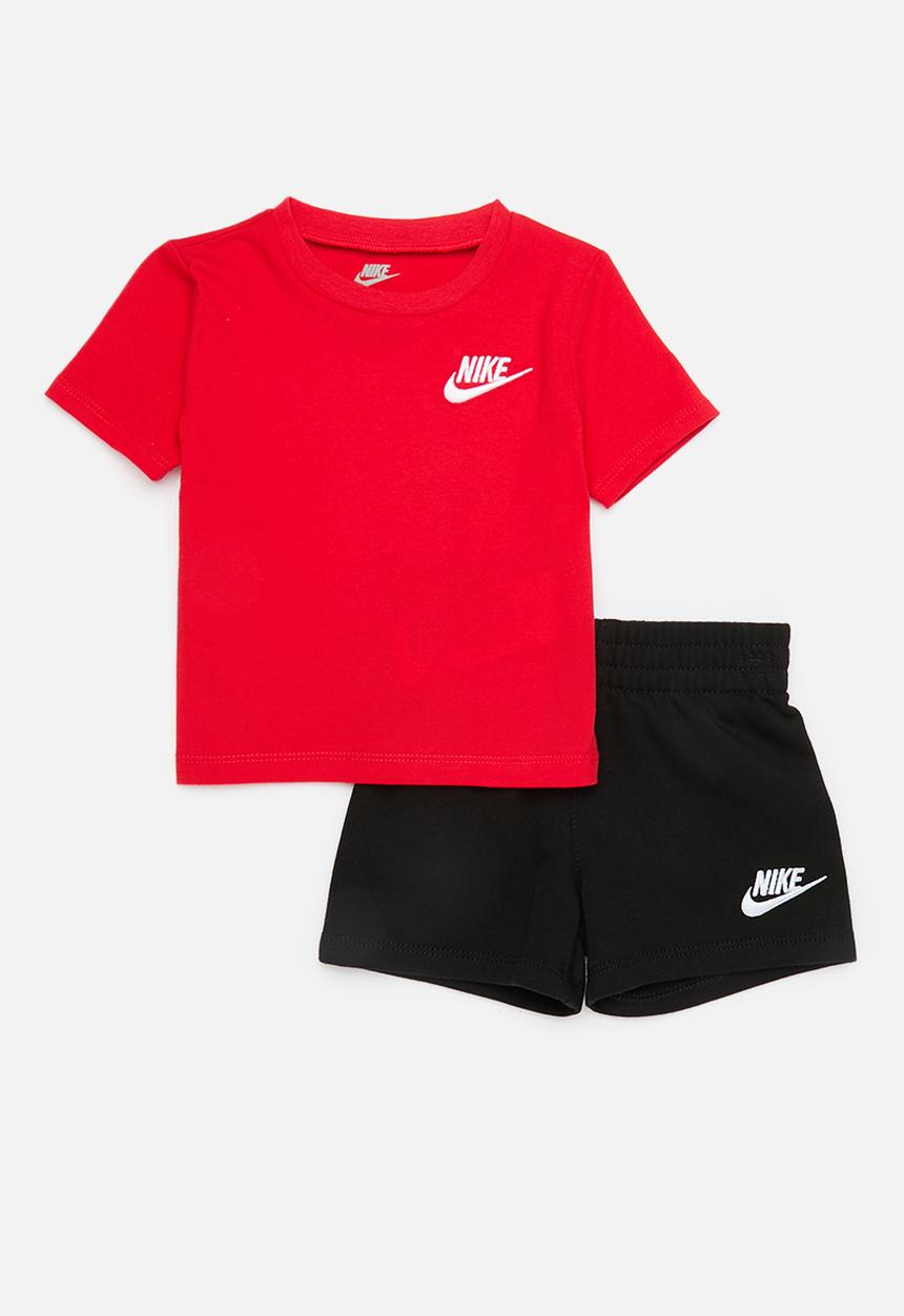 Nike - Nike club knit set - university red / black