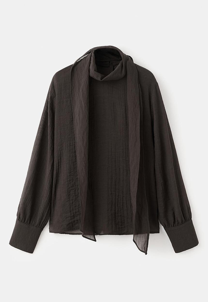 MANGO - Blusa brown - dark brown