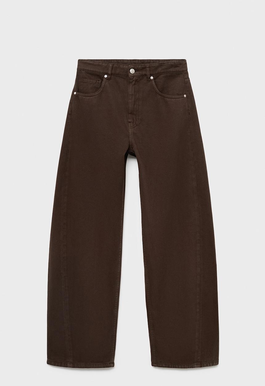 MANGO - Jeans Charlot - Dark Brown