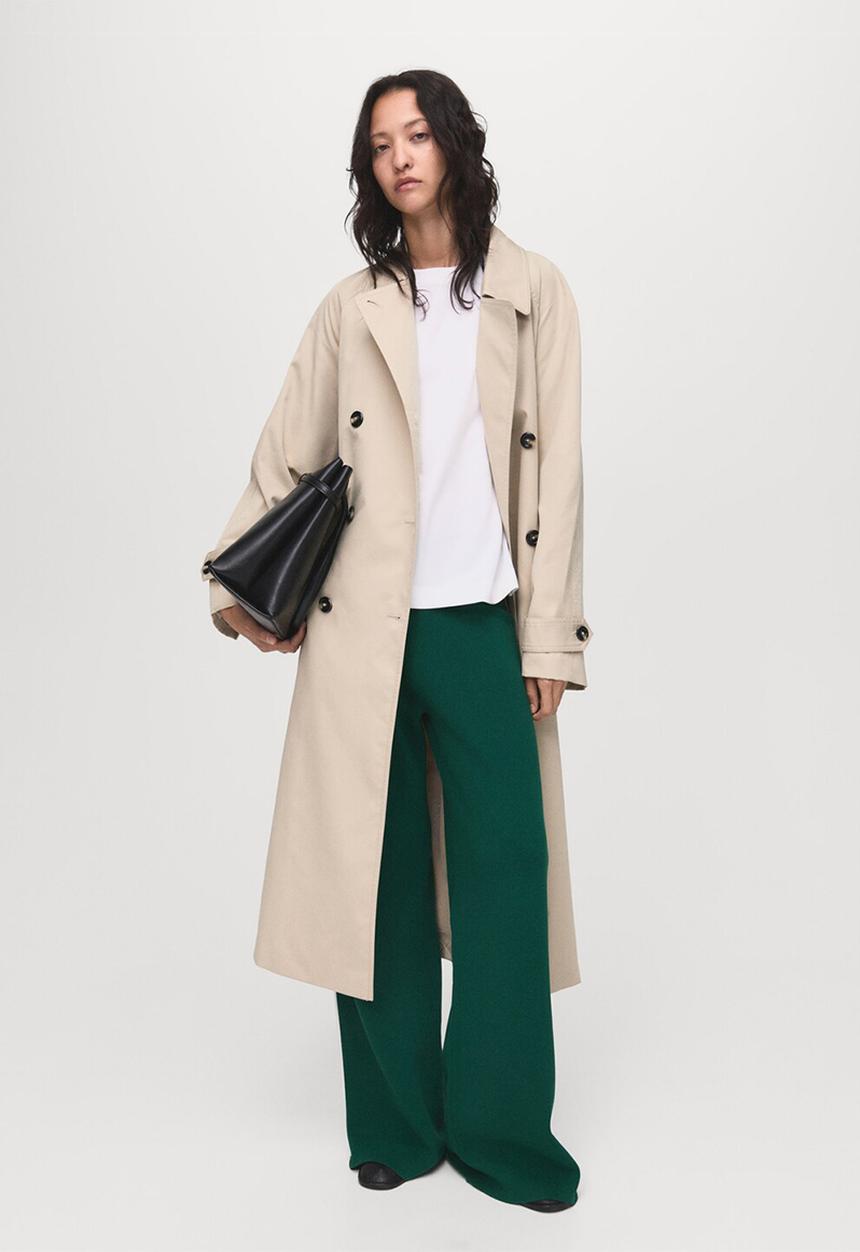 MANGO - Trousers roma -  dark green
