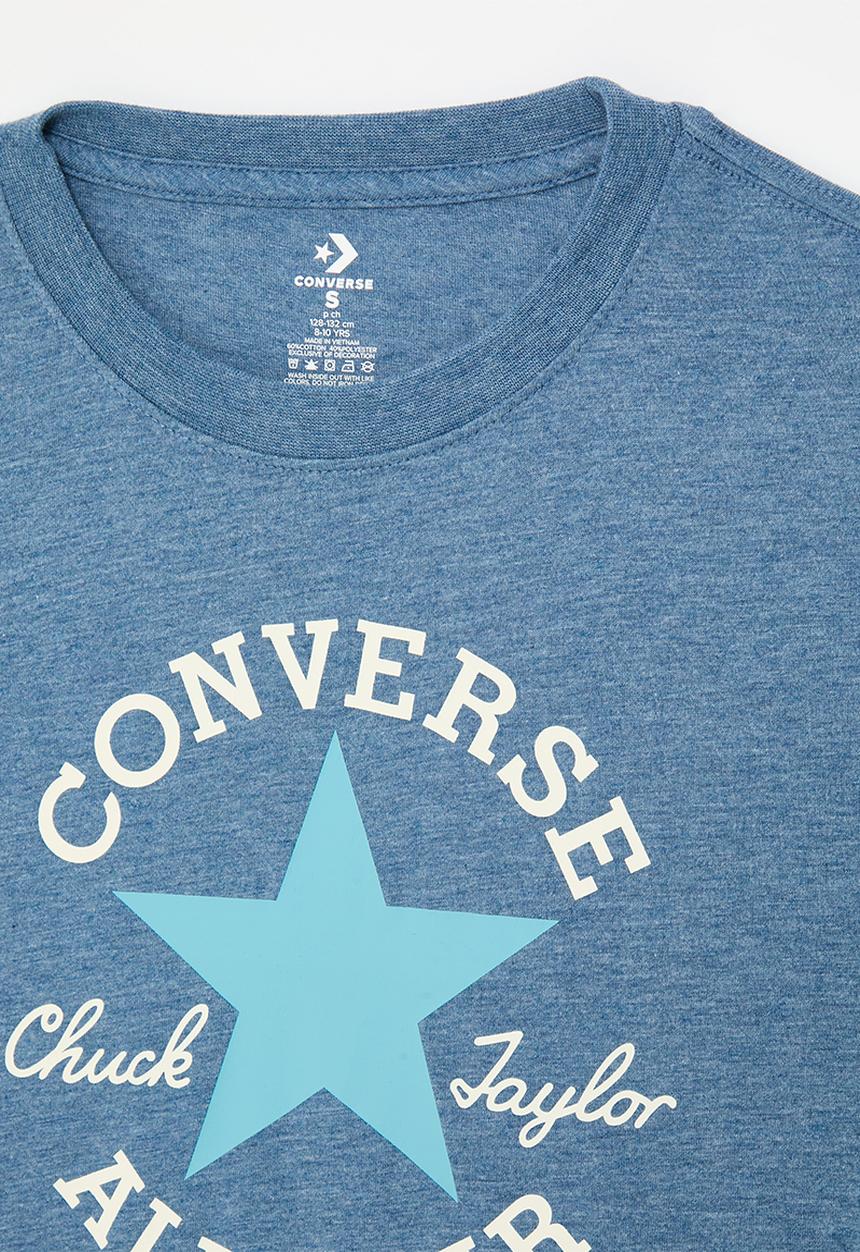 Converse - Cnvb Dissected Chuck Patch Short Sleeve Tee - Slacker Blue Heather