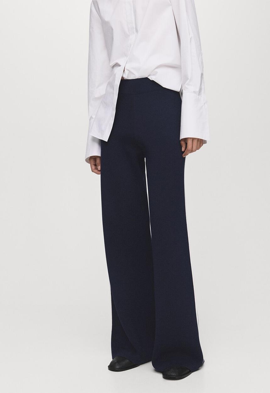 MANGO - Trousers roma -  navy