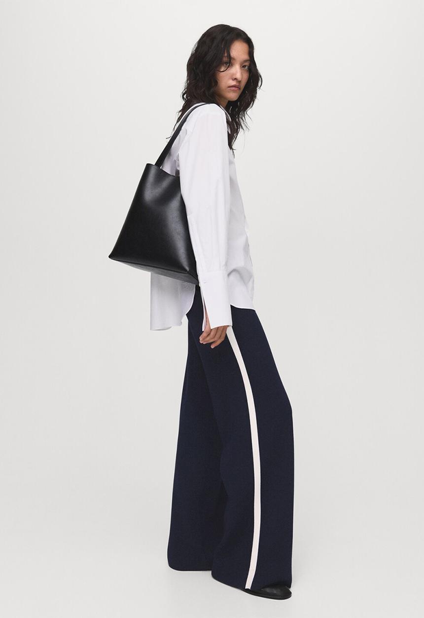 MANGO - Trousers roma -  navy