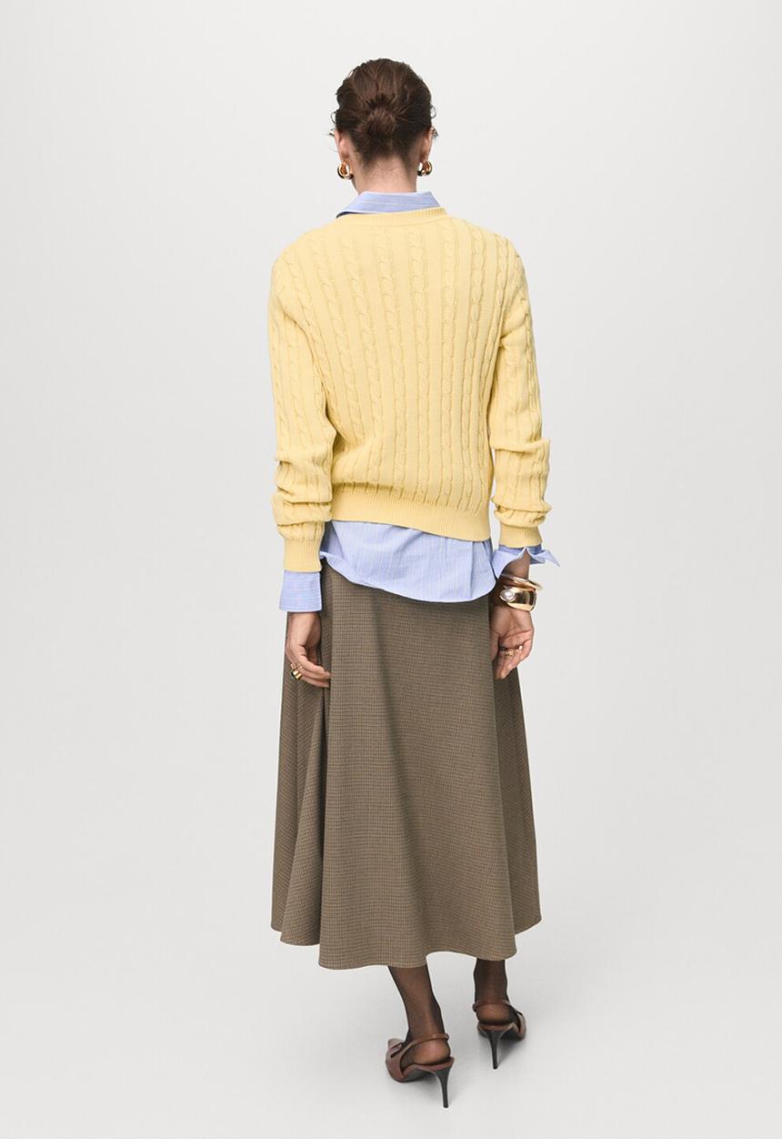 MANGO - Jersey sunny - light pastel yellow
