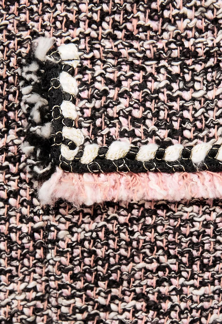 MANGO - Chaqueta pinky - black & neutral