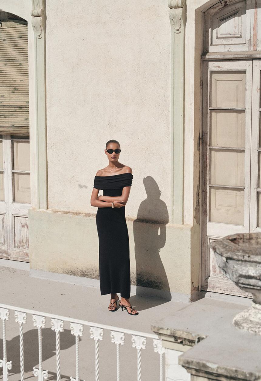 MANGO - Dress lola -  black