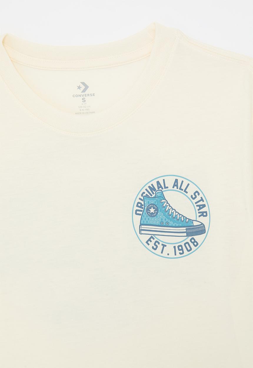 Converse - Cnvb Frontback Old Mesh Snkr Tee - Egret