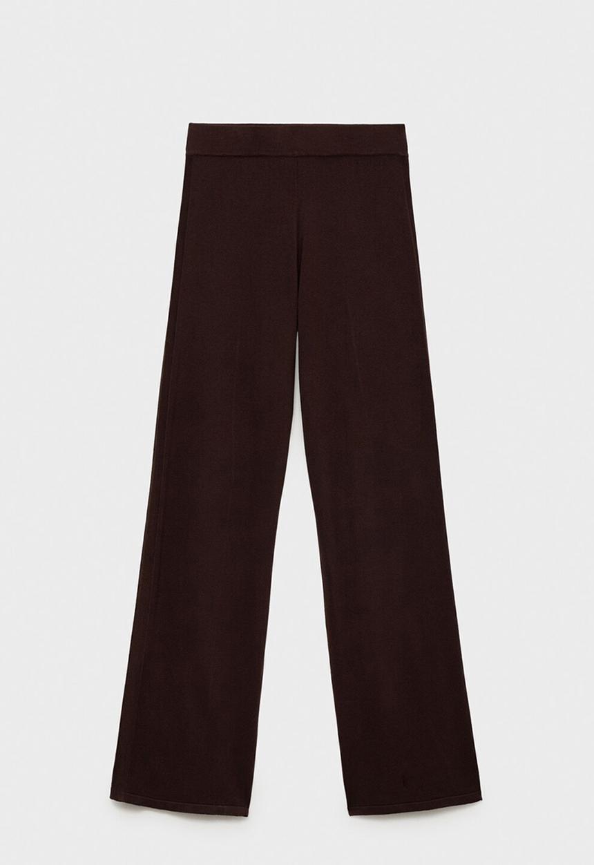 MANGO - Trousers almibi -  dark brown