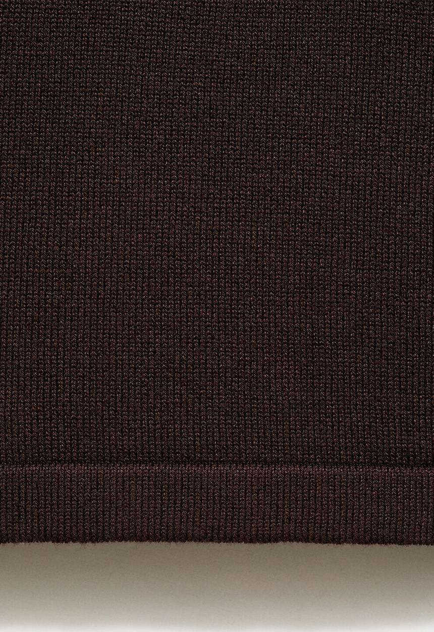 MANGO - Trousers almibi -  dark brown
