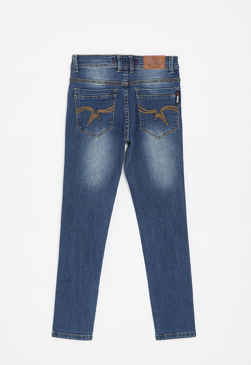 SOVIET - Boys skinny fashion denim - dark indigo