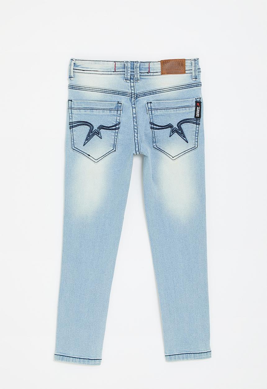 SOVIET - Boys skinny fashion denim - light indigo