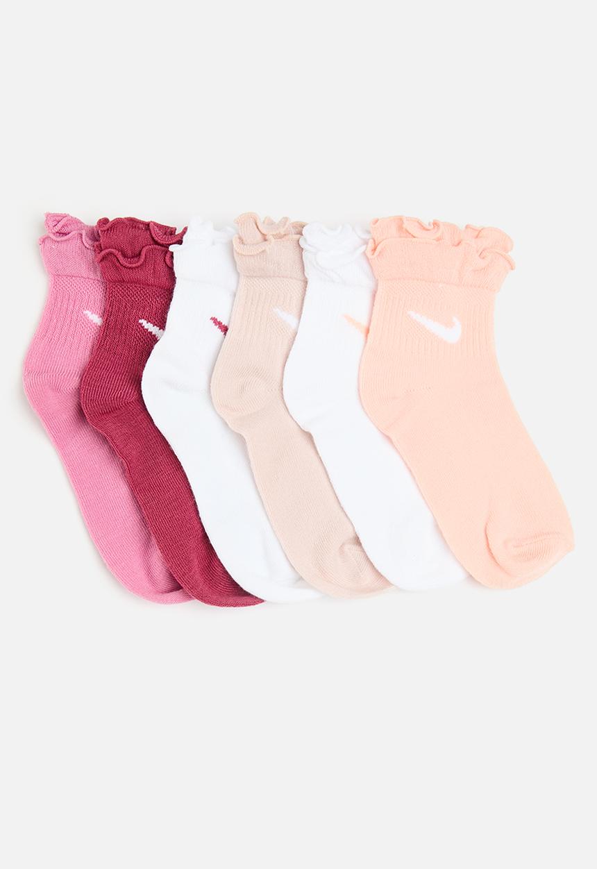 Nike - Nike girls ruffle ankle socks 6-pack - multi