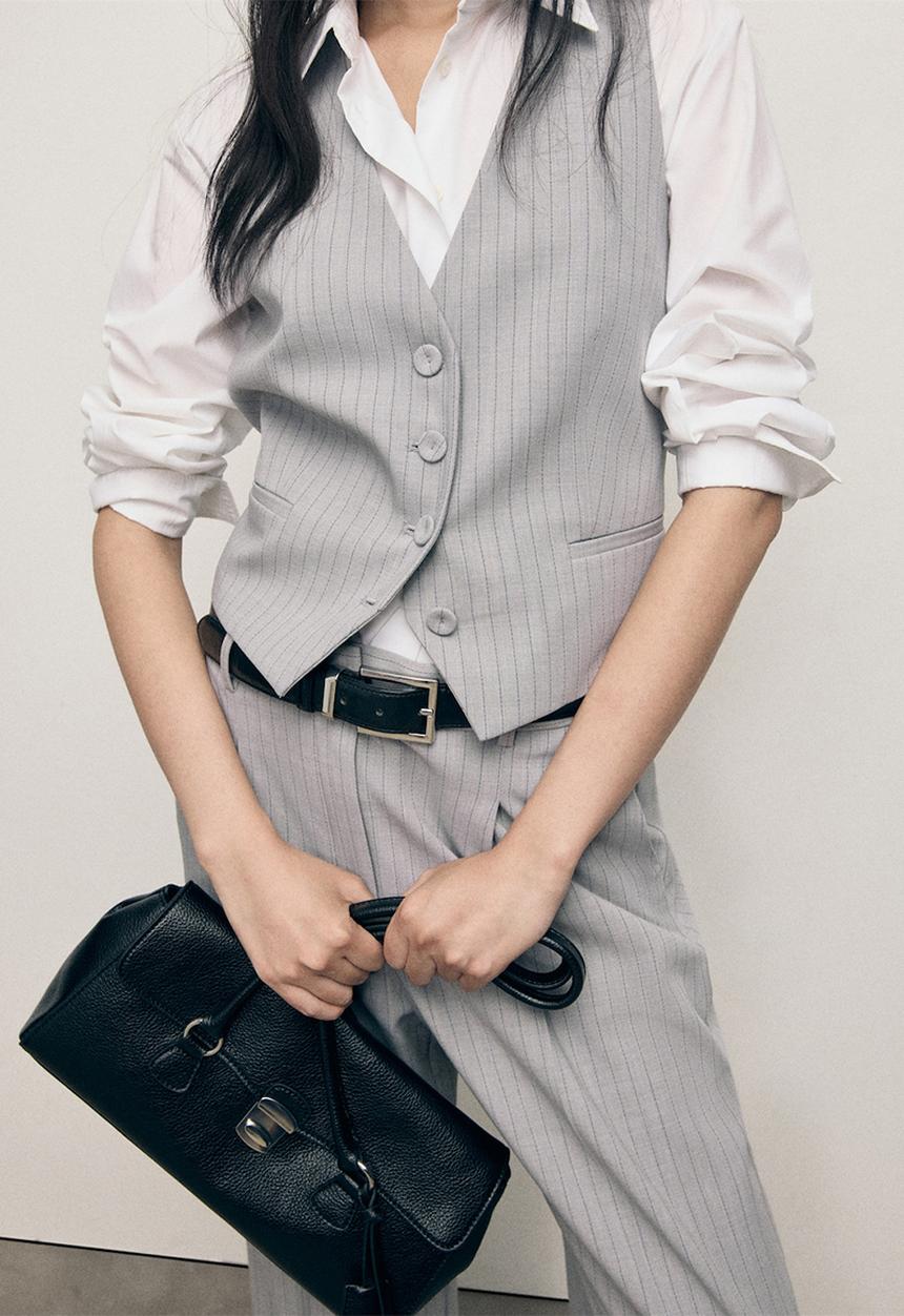 MANGO - Chaleco bowery - gray