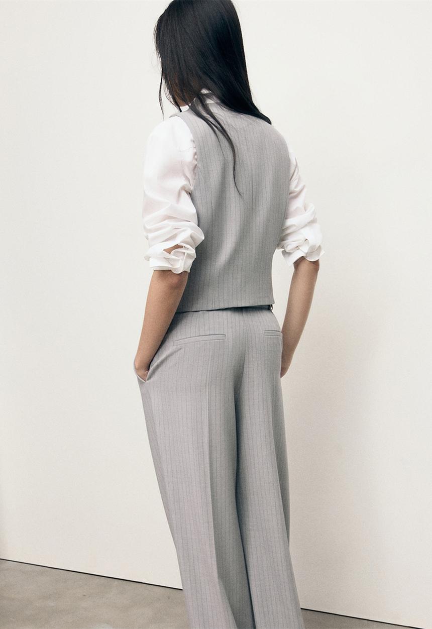 MANGO - Chaleco bowery - gray
