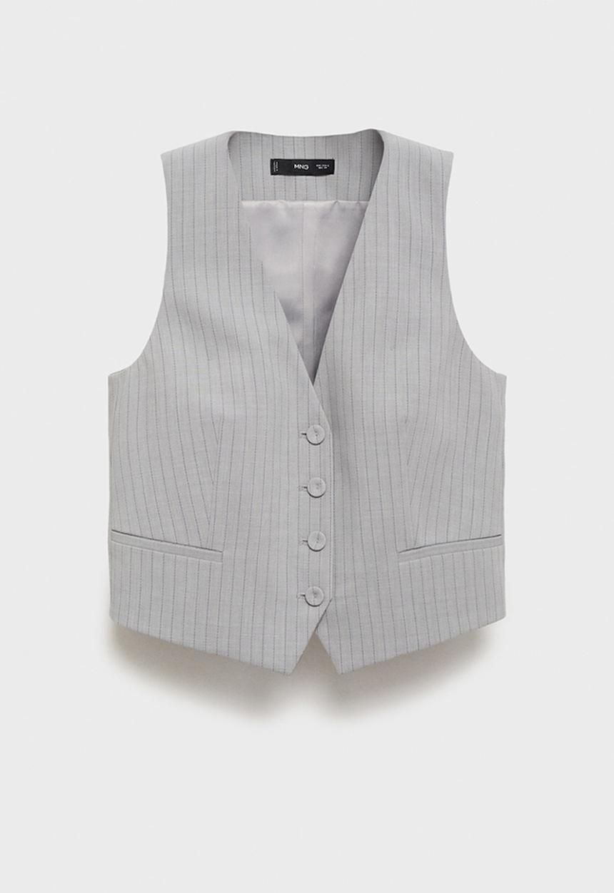MANGO - Chaleco bowery - gray