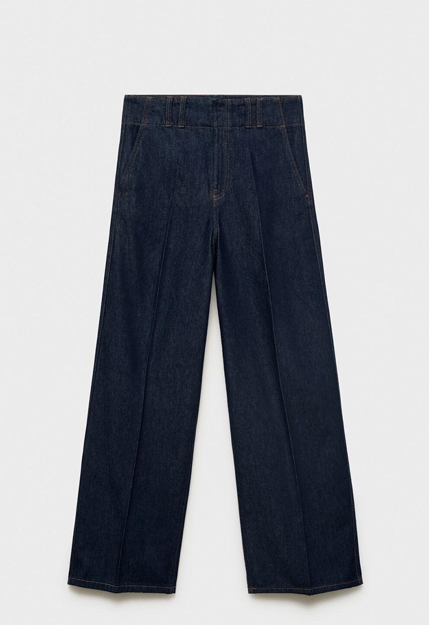 MANGO - Trousers mar  -  open blue