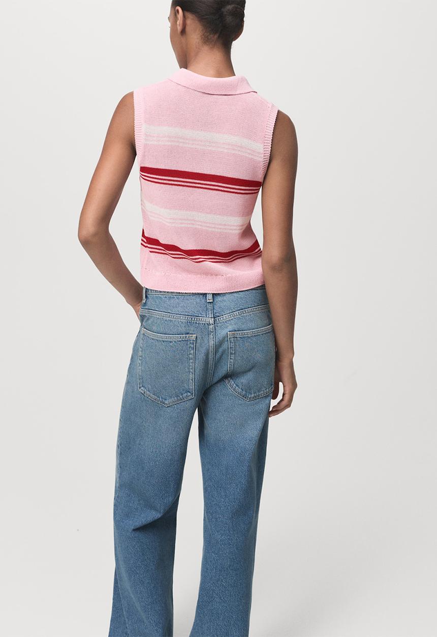 MANGO - Top polito - light/ pastel pink