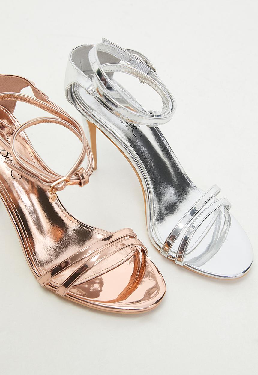 Miss Black - Jazz 21 heel - silver