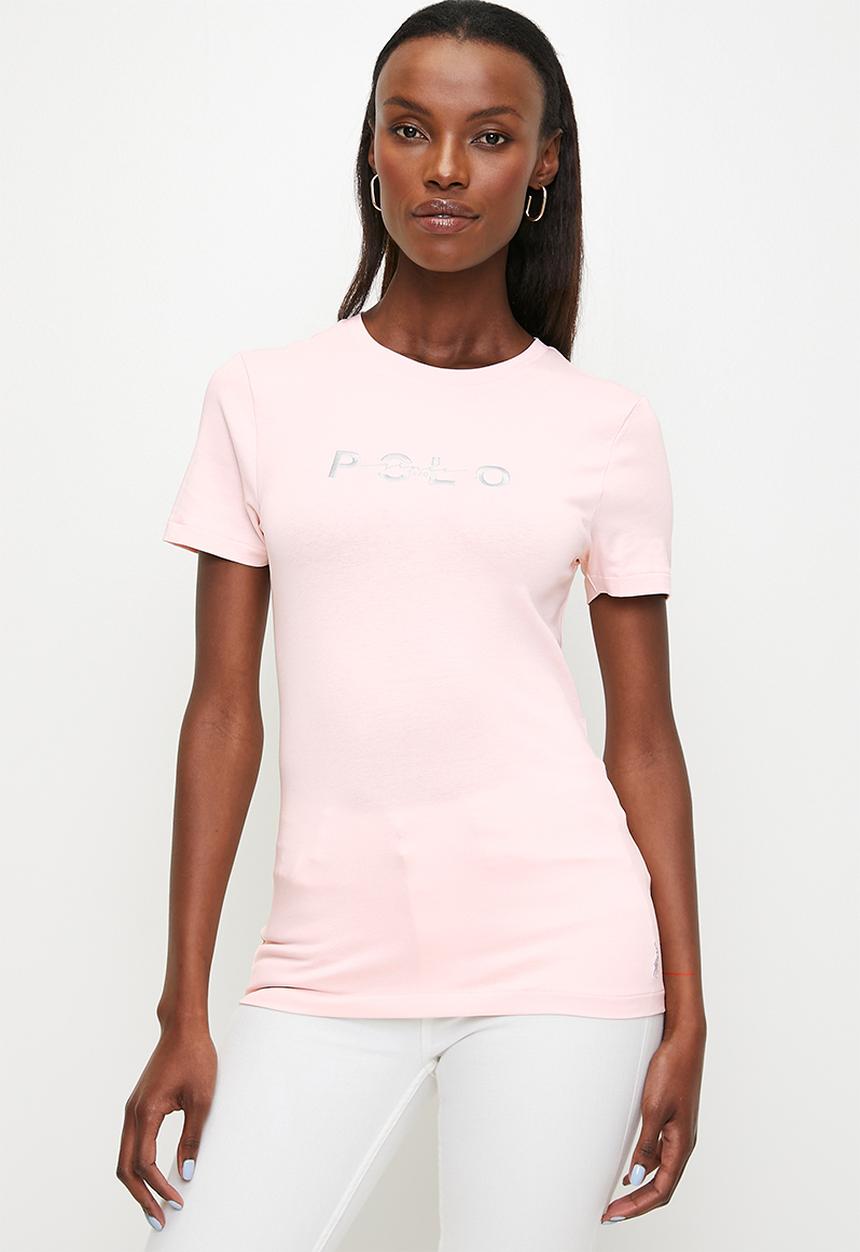 POLO - Lara short sleeve embroidered T-shirt - dusk pink