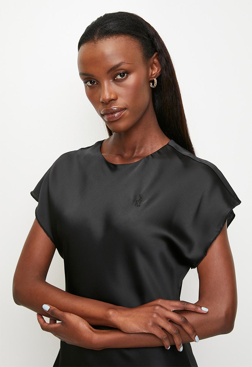 POLO - Wmn Isabella Bias Cut Dress - Black