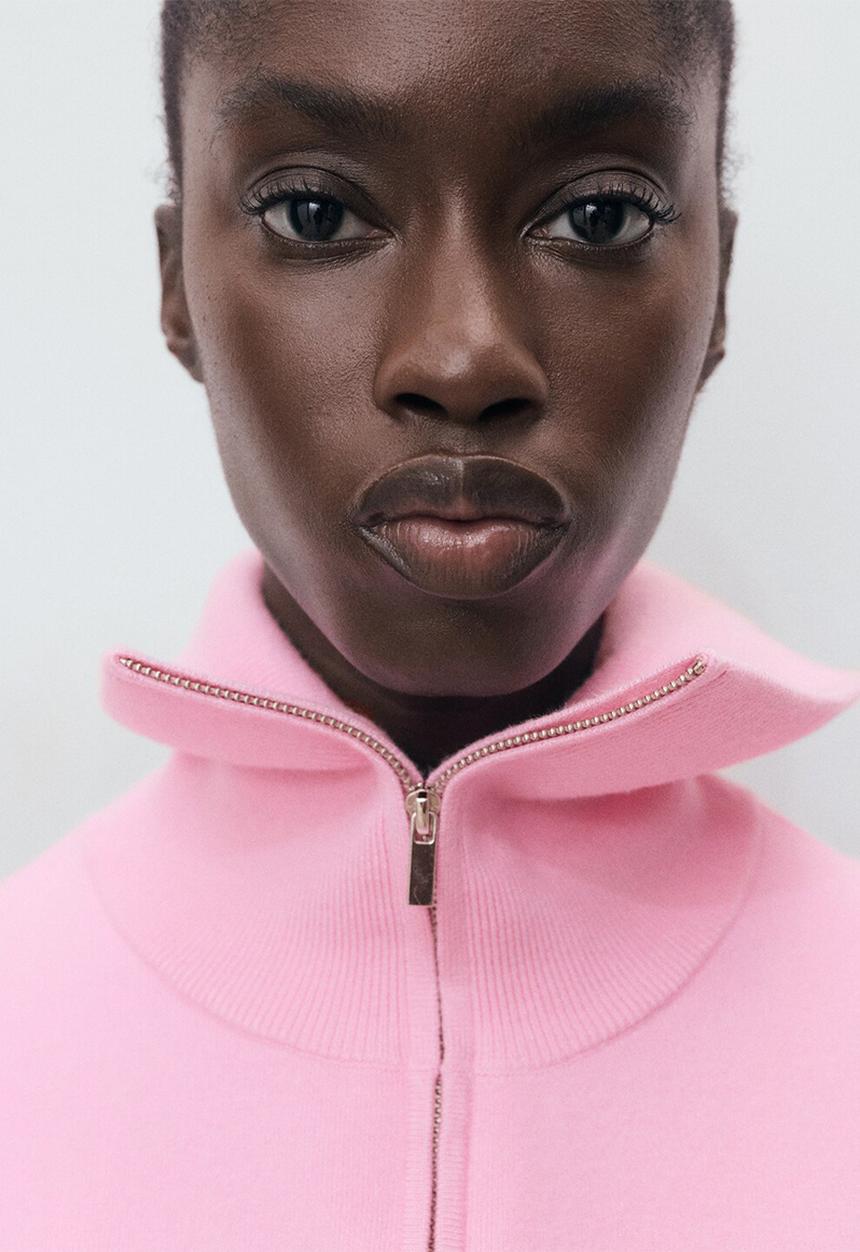 MANGO - Jersey lucca - light pastel pink