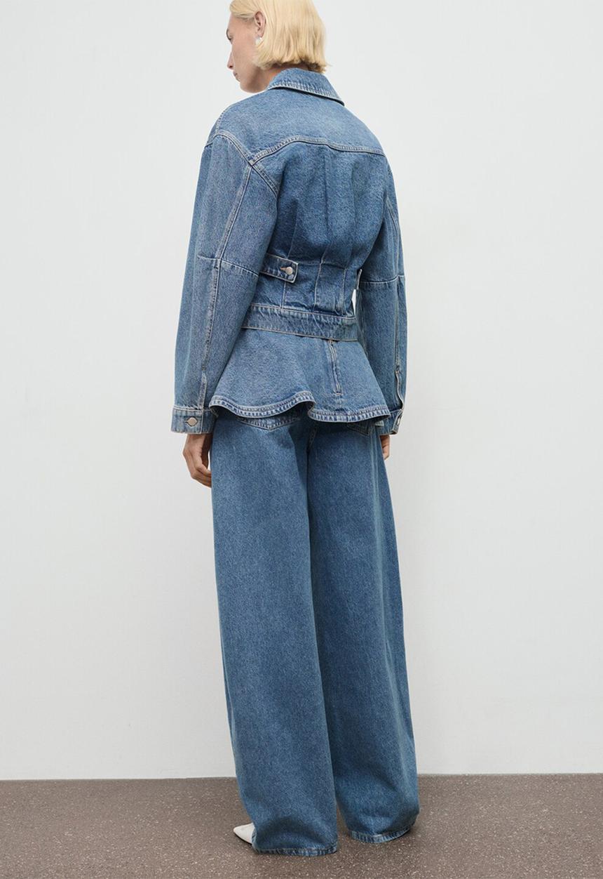 MANGO - Jacket newdana -  open-blue