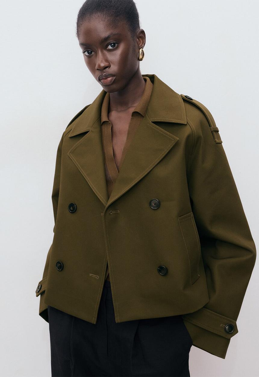 MANGO - Chaqueta lipa - beige/khaki