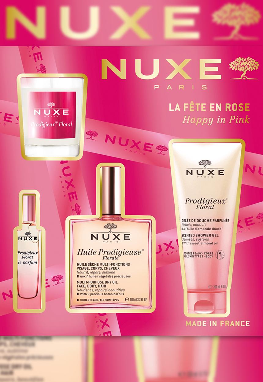 NUXE - Floral HAPPY IN PINK Set