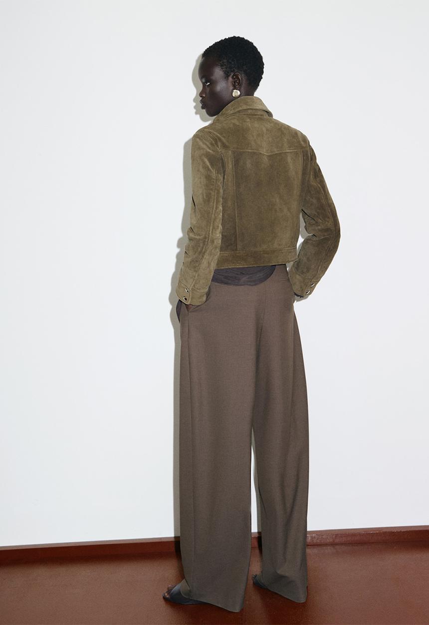 MANGO - Chaqueta claudia - beige/khaki